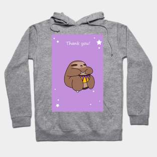 "Thank You" Djembe Sloth Hoodie